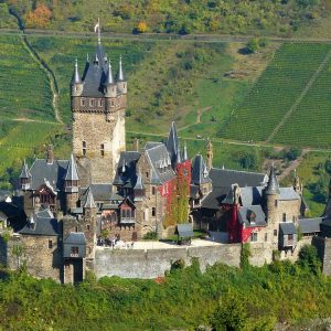 O castelo de Cochem na Alemanha